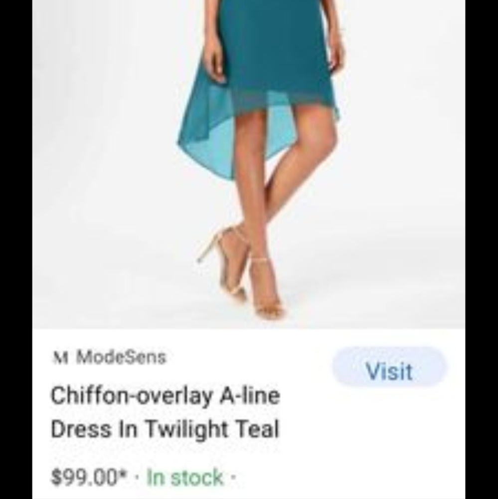 Adrianne Papell 2pc Chiffon overlay dress